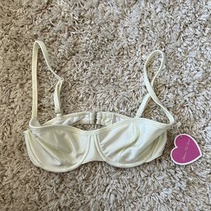 Mirror Palais Sweetheart Bra Bikini Top - Ivory